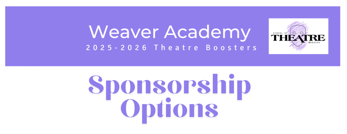 Weaver Theatre Booster Sponsorship Options